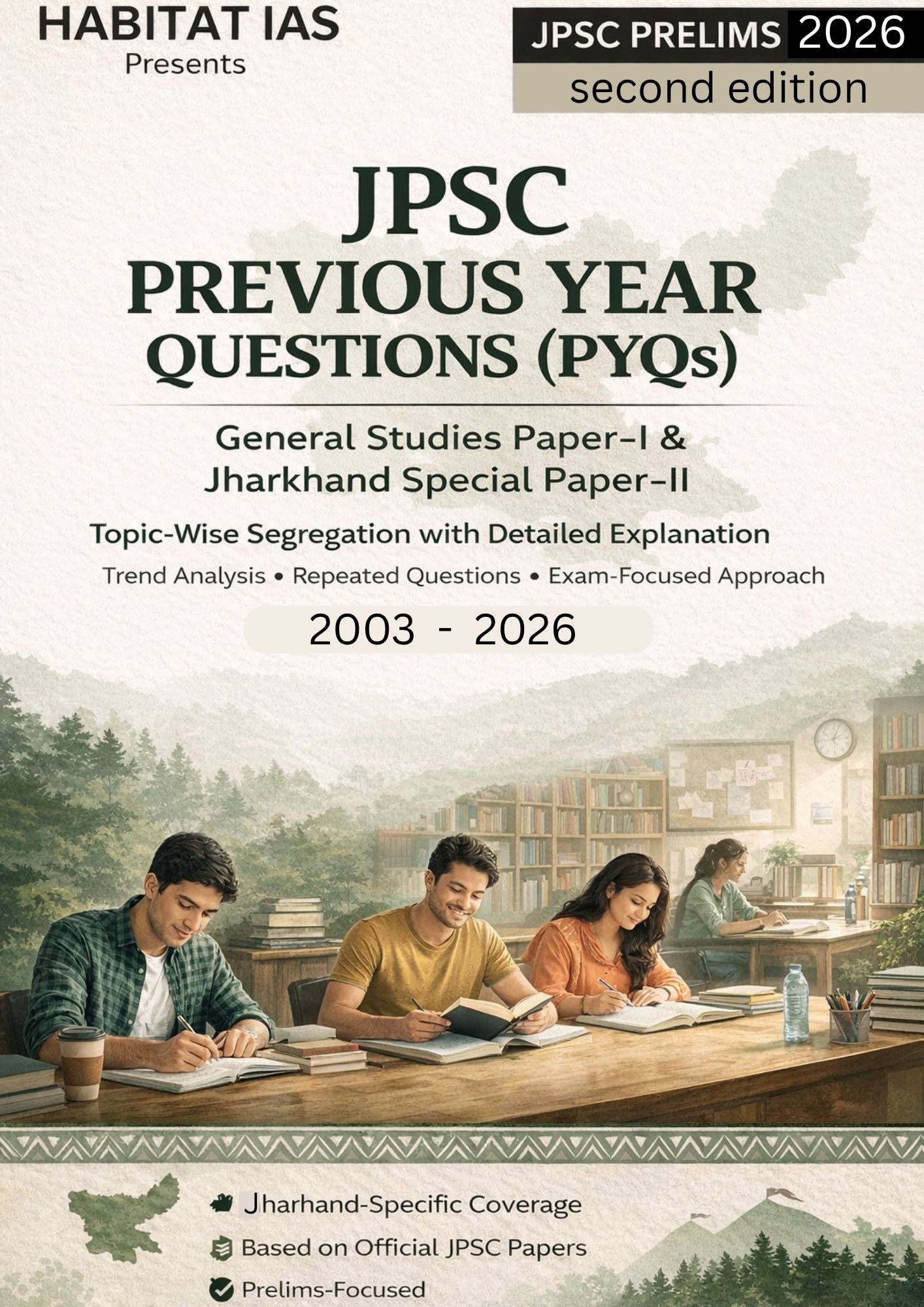 JPSC Prelims Decoded - Topic-Wise PYQs book cover